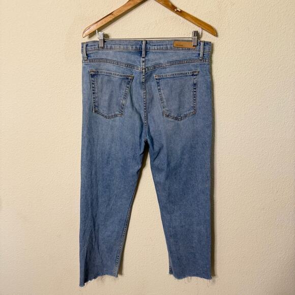 GRLFRND Revolve Helena Jeans Is This Love Raw Hem Button Fly Womens Size 31 - Picture 4 of 7